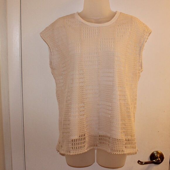 ZARA Ivory  Long Sleeve Top women Size Small - Picture 2 of 7